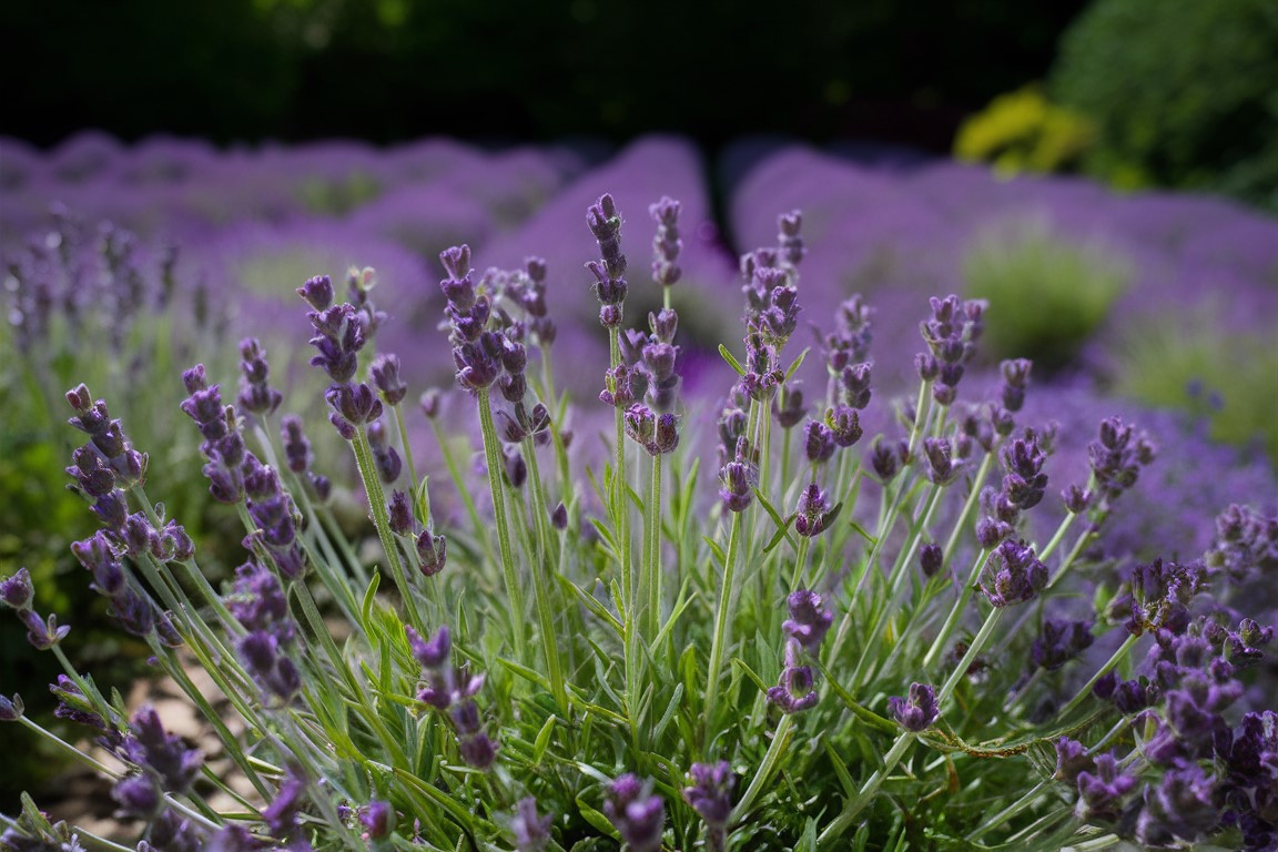 Lavendelfeld, Anbau von Lavendel für Lavendeltee und andere Anwendungen