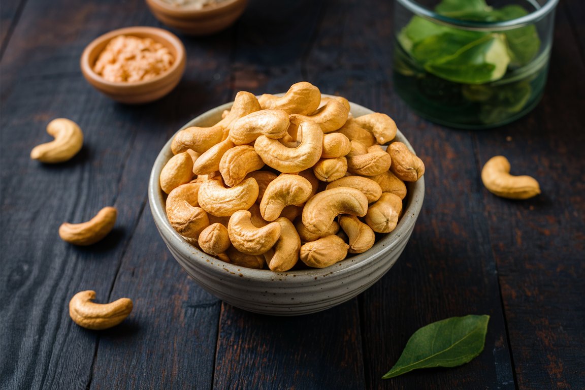 Cashewnüsse in einer Schüssel – Kleine Nuss, großer Genuss